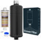 Filtro Doccia a 32 Stadi con Vitamina C, MEKO Filtro Anticalcare per Acqua Dura, Filtro di Purificazione Multistadio per Eliminare Calcare, Cloro Residuo e Proteggere Pelle/Capelli (Nero)