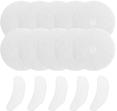 15 filtri di scarico universali per asciugatrice, 10 pezzi Filtro di scarico, 5 pezzi Filtro di aspirazione, facili da pulire, in cotone bianco
