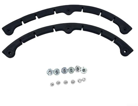 Snowboard Nasenschutz 2 Stück Set Gebogener Kantenschutz Streifen für Snowboard Ski Skateboard Longboard Anti-Verschleiß und Anti-Kollision (L)