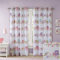 Mi Zone Verdunkelungsvorhang für Schlafzimmer, lässiger roter Fenstervorhang mit Ösen, für Wohnzimmer, Familienzimmer für Kinder, Volant, Verdunkelung, Einzelteil, 127 x 160 cm, Rosa