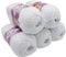 Alize Cotton gold 5 x 100g Strickwolle 55% Baumwolle, 500 Gramm Wolle einfarbig (weiß 55)