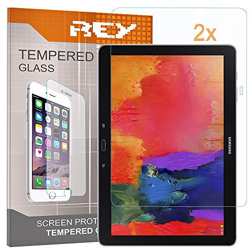 REY 2X Protector de Pantalla para Samsung Galaxy Tab S 10.5 T800 WI-FI Y 4G, Cristal Vidrio Templado Premium, Táblet