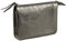 Clairefontaine 400013C - Porte-Monnaie, Trousse 2 Compartiments 13x9cm en Véritable Cuir d'Agneau, Cuirisé Graphite