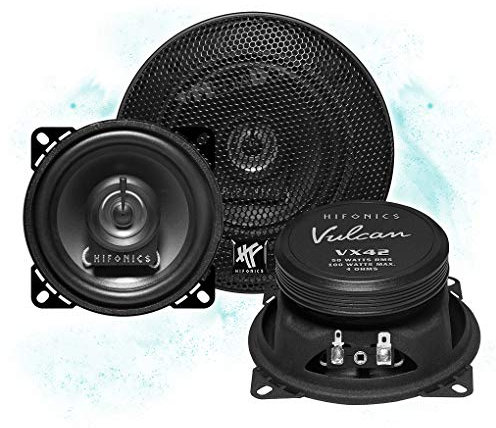 Mediadox 10cm/100mm Auto Lautsprecher/Boxen/Speaker Set von Hifonics (VX42) kompatibel mit Mercedes