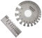 Juliyeh 2Pack Sheet Metal Gauge Wire/Metal Gauge Tool Stainless Steel Welding Gage Plated Size Inspection Tool and Dual-Sided Wire Gauge Cable Sheet Gage Standard Thickness Metal Gauge