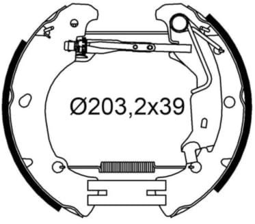 Valeo Bremsbackensatz 554991 | Kompatibel mit: FIAT PUNTO