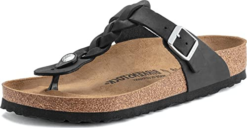 BIRKENSTOCK Damen flip-Flops, Black, 39 EU, Schwarz