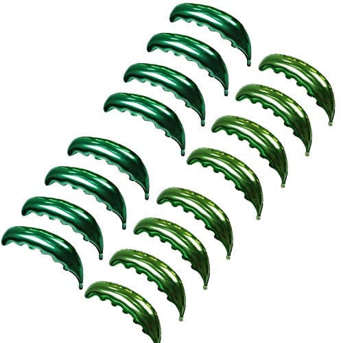 16 Pcs Magical Palm Tree Leaves Birthday Party Tableware Decor Balloons Supplies Gifts for Birthday Wedding Baby Shower Hawaii Luau Party Decorations