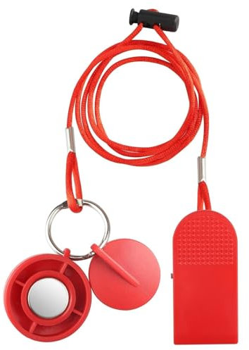 EEEKit Universeller Laufband-Sicherheitsschlüssel mit Magnet, Magnet-Schlüssel-Ersatz für Not-Aus für Image, Weslo, Reebok und mehr Laufmaschinen, Rot