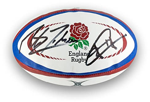 Martin Johnson And Jonny Wilkinson Signed England Rugby Ball