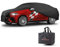 WALSER Premium Abdeckung Auto Indoor Stretch Plus Qualitätssieger Sehr Gut* Autoabdeckung Winter Autogarage Abdeckung Autoplane Winter Autogarage Abdeckung Winter Abdeckplane SUV/Van Größe 10 schwarz