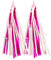 EQLEF Kinder Fahrrad Luftschlangen, Deko Fahrrad Streamer Kinder Fahrrad Streamer Ribbon Lenker Quasten Kinder Lenker Quasten Kinder Fahrrad Wimpel Fahne Kinder für Mädchen Fahrrad Dekor (Rosa, rot)