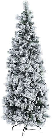 KONTE.DESIGN Albero di Natale, PRAGA Slim innevato, 240 cm