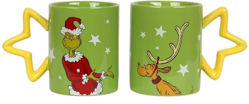 Grinch 2x Weihnachtsbecher für Paare, Set, Geschenkbecher