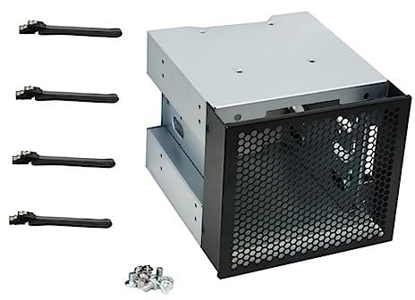PartyKindom tray Hard Drive Cage aluminum alloy hard disk HDD shelf multi-layer Accessories Hard Disk Cage Expansion shelf Multi-layer Hard Disk Rack Storage Box Hard Drive Tray cage