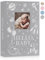Lanpn Baby Fotoalbum 10x15 300 Fotos, Leinen Fotoalbum Einsteckalbum, Babyalbum mit Memo Schreibfeld, Neugeborenen Kinder Porträtfotos Fotoalbum, Fotoalben für 1. Geburtstag Junge Grau