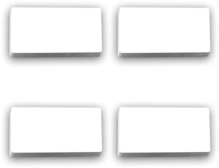 OQUYDEA 40-Pack Dry Erase Magnetic Labels - Waterproof, Eco-Friendly, Reusable Magnetic Name Tags for Classroom, Office, Cabinet, Whiteboard, Fridge & More (White, 2x4 inches)...