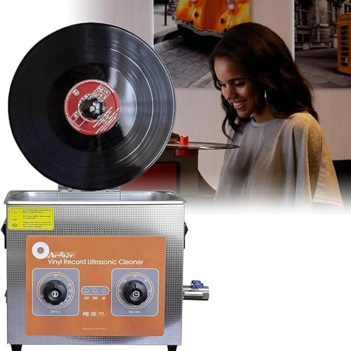 LHQYA Professioneller Ultraschallreiniger, Labor-Ultraschallreiniger Mit Heizung/Korb/Ständer (ohne Schallplatten), Für 7, 10 Und 12 Zoll, Waschbar