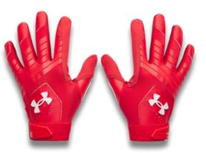 Under Armour Men's Clean Up Baseball Gloves, (600) Red/Red/White, Small