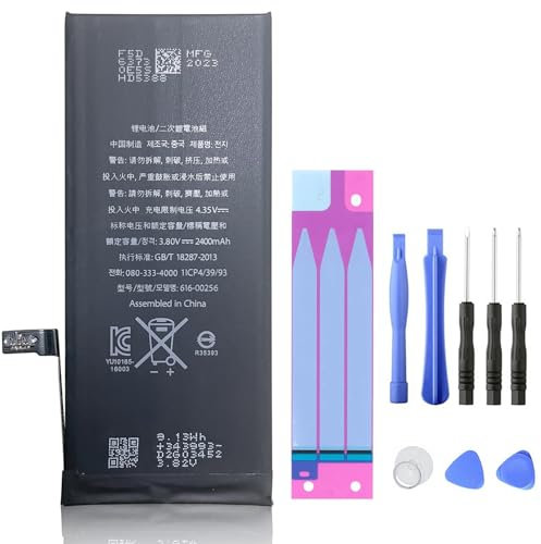 XITAIAN 3.8V 9.12Wh 2400mAh 616-00256 Remplacement Batterie pour iPhone 7G A1778 A1660 A1779 avec kit d'outils