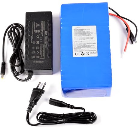 AFTERTECH PACCO BATTERIA PILA 24V 30000mAh 30Ah RICARICABILE AL LITIO 192x102x60mm 6s4p 25,2v F1D3