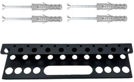 Zqkimzi Wall Mount Screwdriver Organizer, Tool Wall Organizer, Screwdriver Storage Rack, Wall Mounted Tool Holder, Screwdriver Wall Rack, Tool Organizer for Garage, Wall Mounted Screwdriver Rack