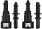 2er-Set 7,89 mm SAE auf 5/16 8 mm gerader Auto-Kraftstoffleitungsschlauch Schnellverbinder, Schnellverschluss-Anschluss, Kraftstoffleitung Verbinder Schlauchkupplung