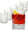 AKH Whisky Glass Set of 6-378 ML/13 OZ Crystal Clear Home Drinking Glassware Whisky Rum Vodka Cocktails Dishwasher Safe Tumbler Fade Resistant Drinking Glasses Set of 6 (Design 2)