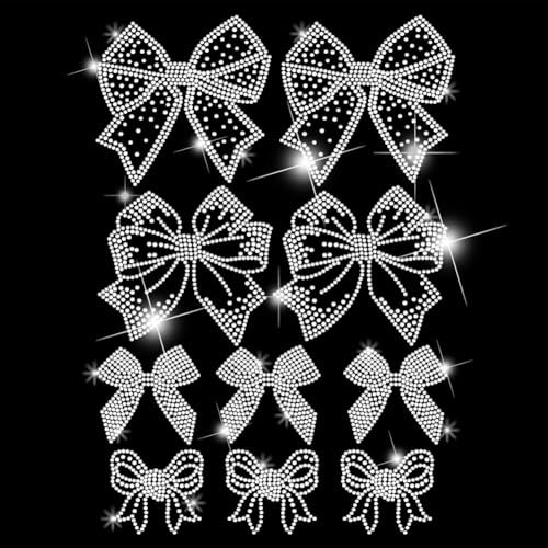 SUPERDANT 10 Stück Strass Hotfix Zum Aufbügeln Mit Fliegen Glitzernde Strass Transfer zum Aufbügeln Transferfolie Stras Hotfix Transfer Patch Für Kleidung Kapuzenpullover Taschen Hüte