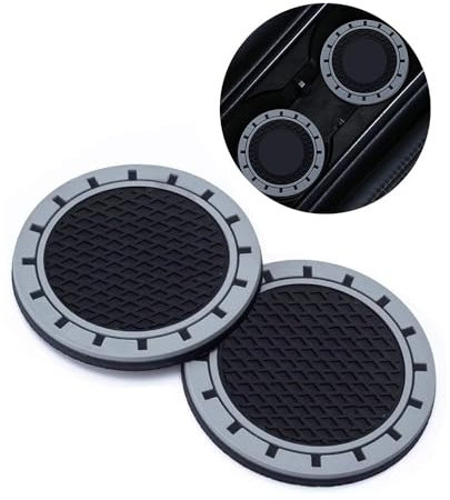 GPKFOLQM 2 Piezas Posavasos Coche, para Seat Ibiza 6J 6L Antideslizantes a Prueba de Golpes Portavasos Almohadilla Resistente al Desgaste Coche Posavasos