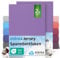etérea Jersey 2er Set Spannbettlaken 90x200cm - 100x200cm Violett bis 25 cm Höhe - 100% Baumwolle Spannbetttuch Oekotex - Doppelpack Bettlaken 90x200 cm - 100x200 cm - Lila