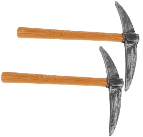 FOMIYES 1 Juego Accesorios De Pico Accesorios para Disfraz De Enano Disfraz De Pico Pala Pretender Elegante Los Pretenden Cavador Miniatura Juguete Minería Esponja 2 Piezas