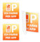 3 Stück Ich Parke Per App Karte Kartenhalter Selbstklebend Auto Wiederablösbar Transparent Parkvignette Sticker Für Windschutzscheibe Auto Aufkleber Für PrivatfahrzeugOder Carsharing Fahrzeuge 9x9cm