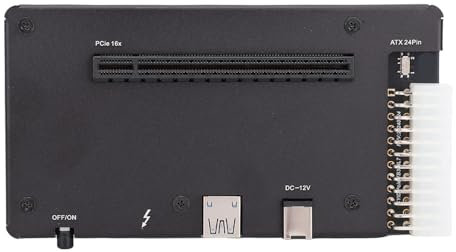 Bewinner EGPU -Gehäuse für Laptop Kleine PC -Handheld -Konsole - Externe GPU -Anpassung für Thunderbolt 4, Gehäuse USB4.0 ATX 24 -Pin -PCIe -Schnittstelle mit 1M Kabel