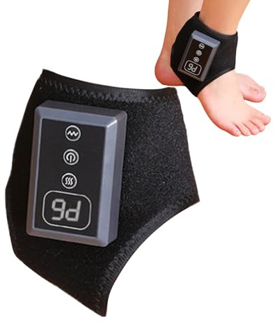 Wärmflasche für Knöchel – 5 Temperatureinstellungen – Massagegerät und elektrische Heizung für Füße, für Zuhause, Reisen, Büro, Füße