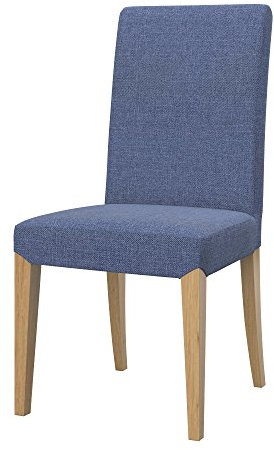 Soferia Stuhlhusse Kompatibel Mit HENRIKSDAL Stuhl Halblanger Bezug Stuhlbezug Stuhl Cover Cover Einfache Reinigung Allergiefrei Naturel Blau