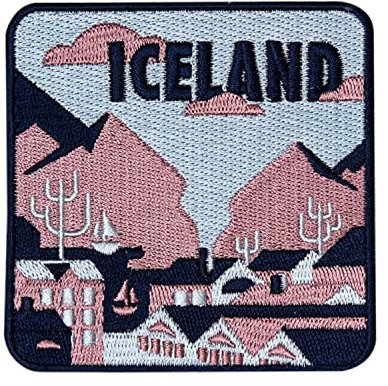 Vagabond Heart Reykjavik Island Travel Patch / Blue Lagoon Ring Road / Tolles Souvenir für Rucksäcke und Gepäck / Rucksackreisen und Reisen Abzeichen