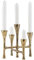 House Doctor 205850951 Armleuchter Tristy aus Metall, Aluminium, Messing-Finish, 19 Centimeters cm