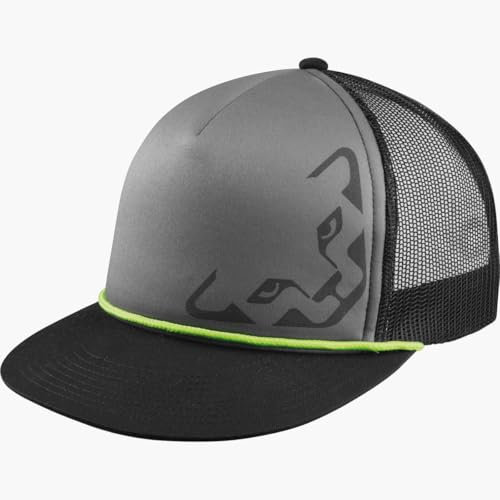 Dynafit Trucker 3 Cap Grau-Schwarz - Klassische atmungsaktive Trucker Cap, Größe One Size - Farbe Quiet Shade