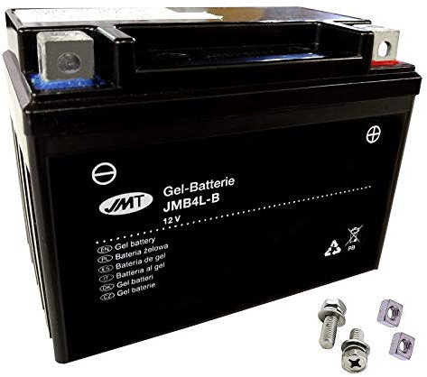 YB4L-B 5A JMT Gel Batterie für GMX 450 25 RS 4T Sport Eco Baujahr 2011-2013