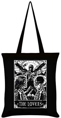 Deadly Tarot Tragetasche The Lovers 38 x 42 cm schwarz