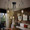 Deckenlampe Spinnen 6 Armen, Retro Pendelleuchte Vintage Spinne Kronleuchter Schlafzimmer Lampe Kronleuchter Industry Ceiling Light Pendelleuchte für Schlafzimmer Wohnzimmer Esszimmer Hotel Bar