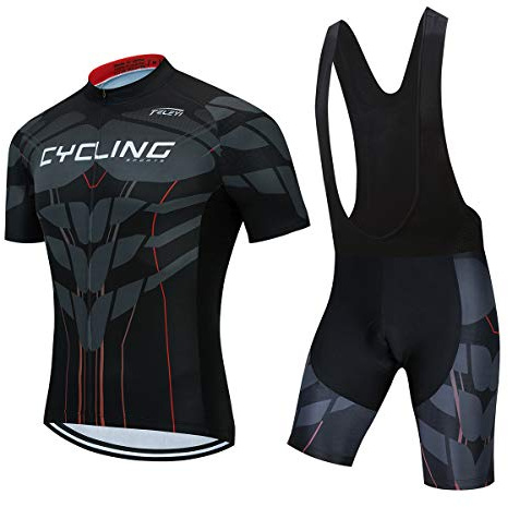 Conjunto de Camiseta de Ciclismo para Hombre, Traje de Pantalones Cortos de Bicicleta de Montaña para Niños, Ropa de Ciclismo de Verano Conjunto de Camisetas de Ciclismo Transpirable…, 36 (Reino Unido