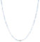 BERGERLIN Aquamarin Halskette hell blau - hellblaue Kette - Silber - XS-S