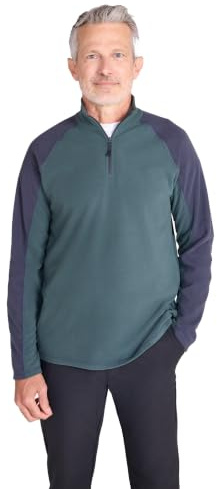 Mountain Warehouse Ashbourne II Herren Fleece mit Reißverschluss Dunkel Khaki 3X-Large