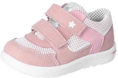 RICOSTA Mädchen Stiefel ELLI, Kinder Lauflernschuhe, Weite: Mittel, lose Einlage, waschbar,vegan, Klettstiefel, Booties, Sucre/Mallow (320), 26 EU