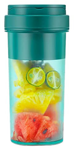 Maizoon Electric Stirring Cup USB Modelos recargables Verde con un asa de transporte conveniente para llevar 550ml Gran capacidad Sharp Stainless Steel Blade Squeeze Fruit Vegetables Shake