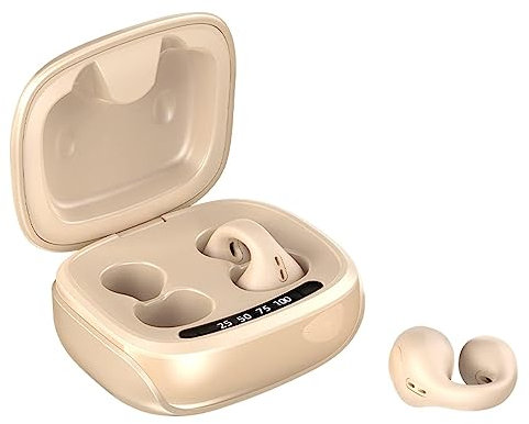 Open Ear Kopfhörer Bluetooth kabellos drahtloses Ohrclip-Bluetooth-Headset Ear Clip Luftleitung Knochenschall Sportkopfhörer mit Mic Wasserdicht wireless Kopfhörer Earclip beim Joggen Laufen Radfahren
