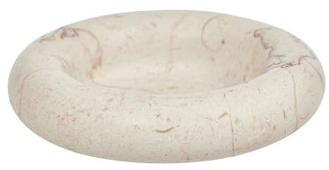 Oyoy Living Savi Kerzenhalter aus Marmor, groß, Offwhite (L300762)