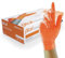 UNIGLOVES Orange Pearl gants d'examen en nitrile - gants jetables polyvalents, sans poudre et sans latex - boîte de 100 gants, orange, taille S (GP0132)